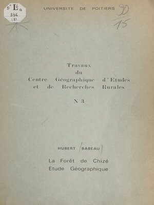 cover image of La forêt de Chizé